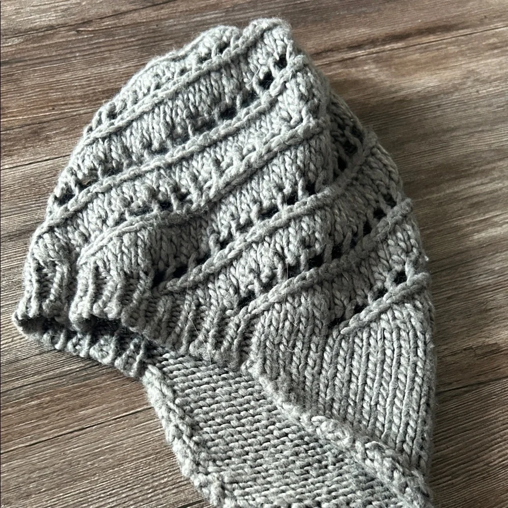 Gray Knitted Beanie